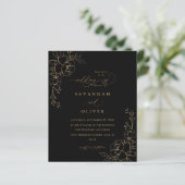 Budget Gold led Floral Black & Gold Wedding (Staand voorkant)