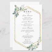 Budget Gold Lijst Flyer Rustic Foliage Wedding (Voorkant / Achterkant)