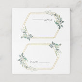Budget Gold Lijst Flyer Rustic Foliage Wedding (Buitenkant ongevouwen)