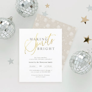 Budget Gold Making Spirits Bright Christmas Party