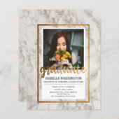 Budget Gold & Marble Photo Graduparty (Voorkant / Achterkant)