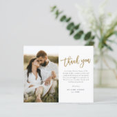 Budget Gold Script 2 Fotohuwelijk Hartelijk dank (Staand voorkant)