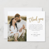 Budget Gold Script 2 Fotohuwelijk Hartelijk dank (Voorkant)