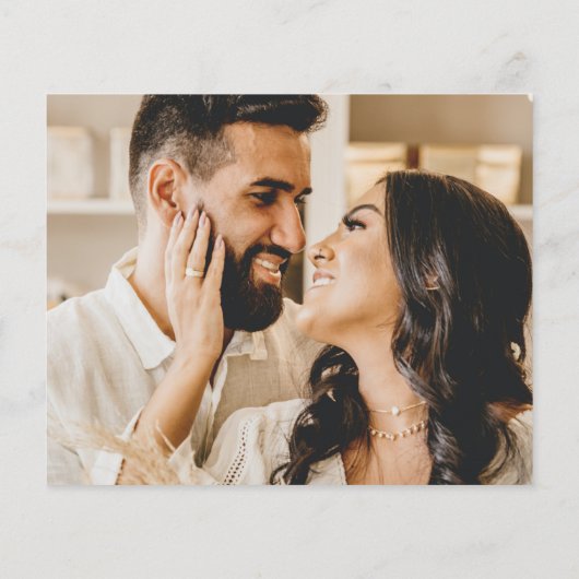 Budget Gold Script Photo Collage Weddenschap Bedan (Achterkant)