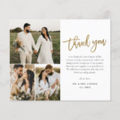 Budget Gold Script Photo Collage Weddenschap Bedan (Voorkant)