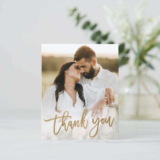 Budget Gold Script Photo Weduwnaar Hartelijk dank (Staand voorkant)