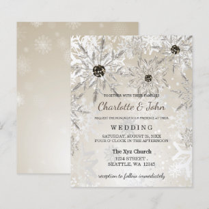 Budget Gold Snowflakes Winter Weddenschap