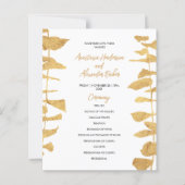 Budget Gold Wedding Program. (Voorkant)