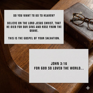 Budget GOSPEL TRACTS VISITEKAARTJE