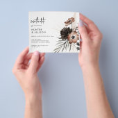 BUDGET Gothic Boho Save the Date Flyer (Hand)