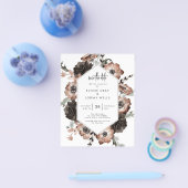 BUDGET Gothic Boho Save the Date Flyer (Enkel)