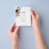 BUDGET Gothic Boho Save the Date Flyer (Hand)