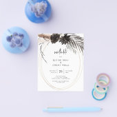 BUDGET Gothic Boho Save the Date Flyer (Enkel)