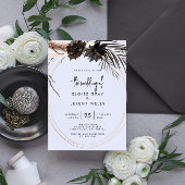 BUDGET Gothic Boho Wedding Invitation Flyer