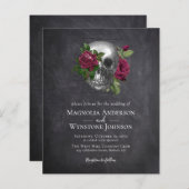 Budget Gothic Skull Floral Wedding (Voorkant / Achterkant)