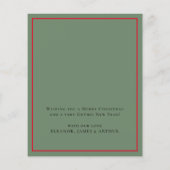 Budget Gothic Skull Lights Merry Christmas Kaart (Achterkant)