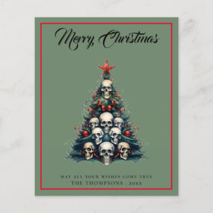 Budget Gothic Tree Merry Christmas Kaart