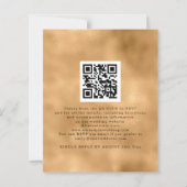 BUDGET Gothische fiets QR Wedding Evening Uitnodig (Achterkant)