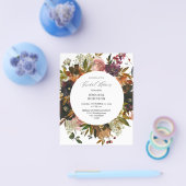 Budget Goud, Paarse Blush Roze Bruidsfeest Flyer (Enkel)