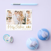 Budget Goud Script 5 Foto Kerstvakantie Flyer (Enkel)