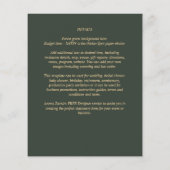 BUDGET Goud Tekst Monochroom Dubbelzijdig Elegant Flyer (Achterkant)