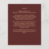 BUDGET Goud Tekst Monochroom Dubbelzijdig Elegant Flyer (Achterkant)