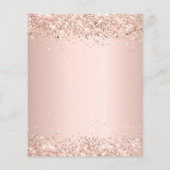 Budget graduatie partij roos gouden glitter 2024 (Achterkant)