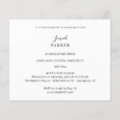 Budget Graduation Party Modern 6 Foto Flyer (Achterkant)