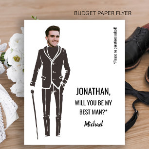 Budget grappige foto beste man voorstel kaart