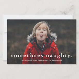Budget Grappige Stoute 3 Foto Kerstkaart