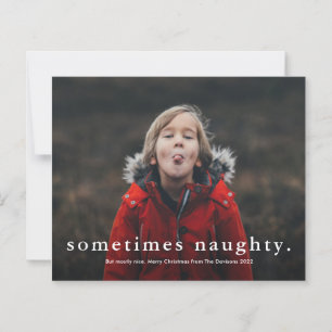Budget Grappige Stoute 3 Foto Kerstkaart