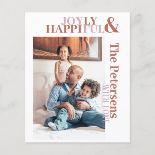 Budget grappige typografie familiefoto vakantie flyer