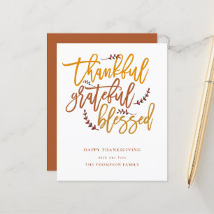 Budget Gratuit Gratuit Carte Thanksgiving