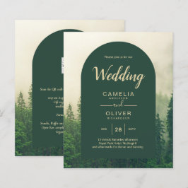 BUDGET Green Forest Pine Trees Wedding
