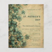 Budget  Green St Patricks Day Uitnodiging (Voorkant)