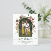 BUDGET Greenery Arch Merry kerstfoto (Staand voorkant)
