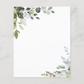 Budget Greenery Baby shower (Achterkant)