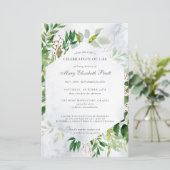 Budget Greenery Celebration of Life Funeral (Staand voorkant)