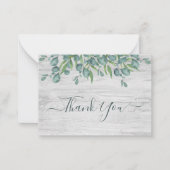 Budget Greenery Eucalyptus Weddenschap Notitiekaartje (Voorkant)