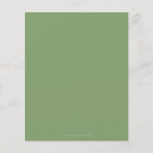 Budget Greenery Gold Afstuderen (Achterkant)