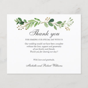 BUDGET Greenery Leaves Summer Spring BEDANKT U