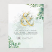 BUDGET Greenery PHOTO Weddenschap QR CODE F Flyer (Voorkant)