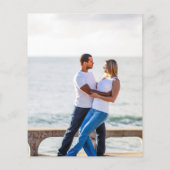 BUDGET Greenery PHOTO Wedding Save the Date QRcode Flyer (Achterkant)