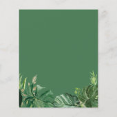 Budget Greenery Tropical Graduation Party nodigt u (Achterkant)