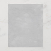 Budget Gris Aquarelle Feuilles & Mariage à la Mont (Dos)