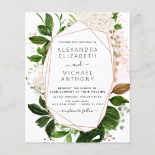 Budget groen blad Elegant Trouwen Flyer