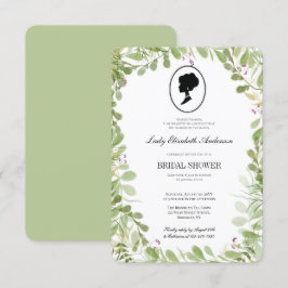 Budget groen botanische Bridgerton Vrijgezellenfee Kaart