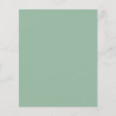 Budget Groen Chic Script Trouw Uitnodiging (Achterkant)