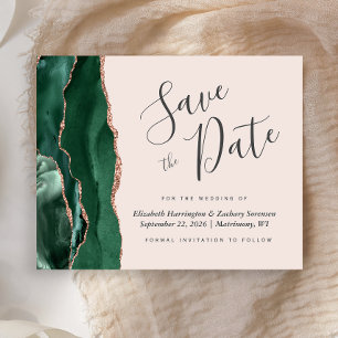 Budget Groen Roze Goud Blush Trouw Save the Date