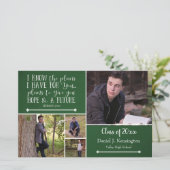 Budget Groene Bijbel Verse Afstuderen Foto Collage (Staand voorkant)